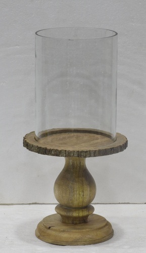 8 Inch Wooden Pillar Holder