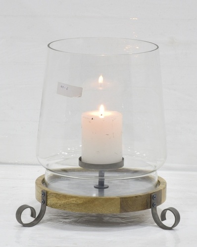 10  Inch Wooden Pillar Holder