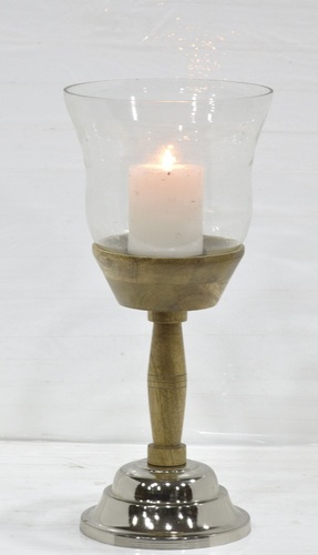 Wooden New Look Pillar Holder