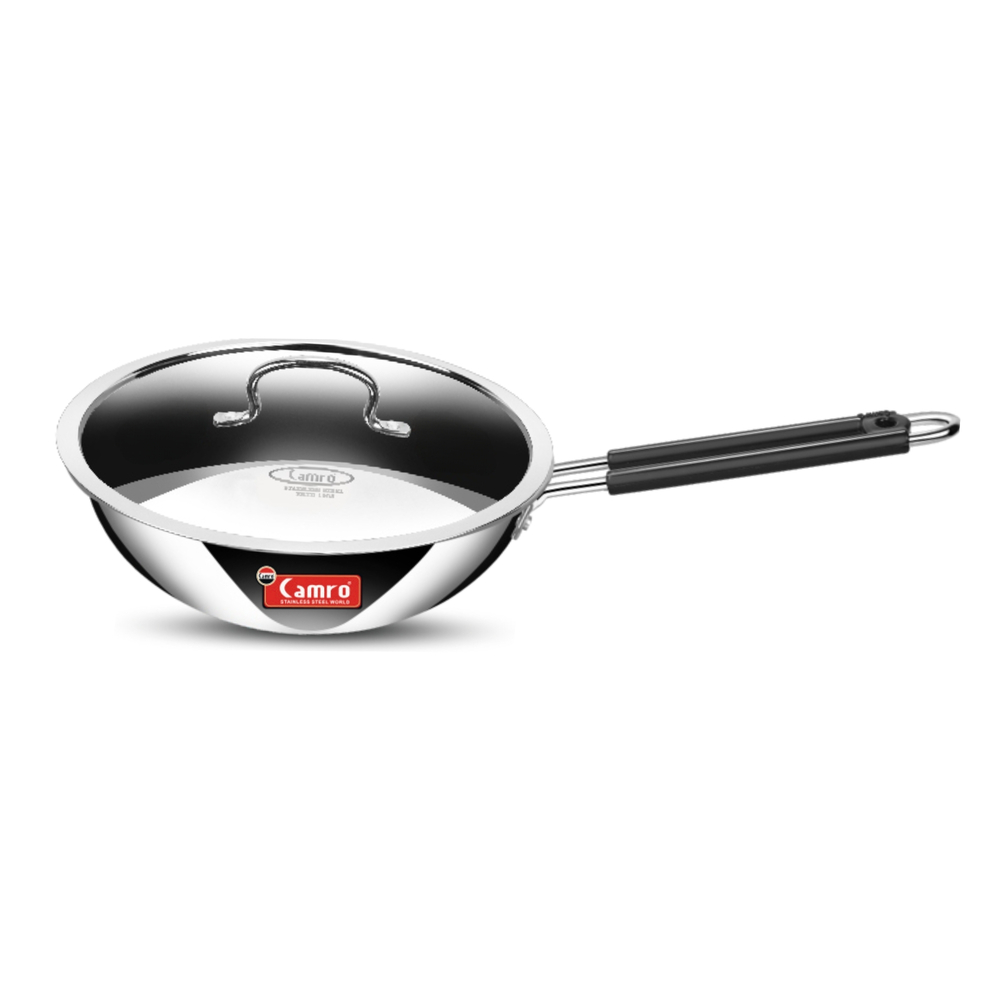 Triply  Stainless Steel Deep Fry Pan 1.2 Ltr
