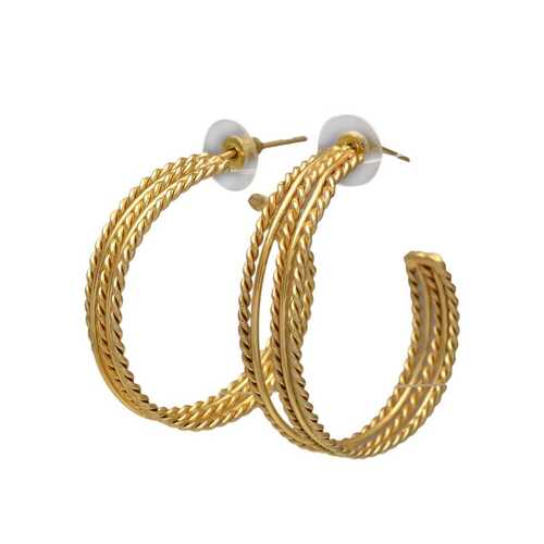 Golden hook earrings