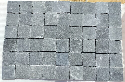 Indian Kadappa Black Limestone Cobble Stones