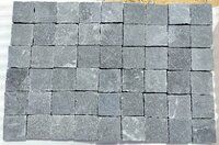 Indian Kadappa Black Limestone Cobble Stones