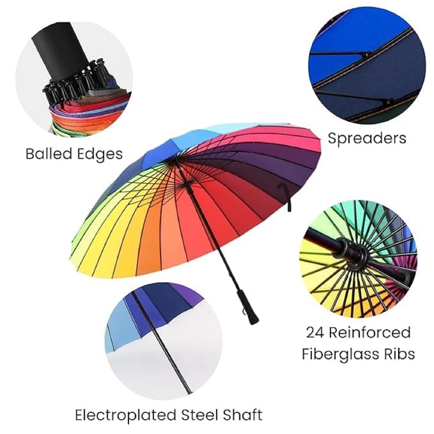 Rainbow Colour Umbrella