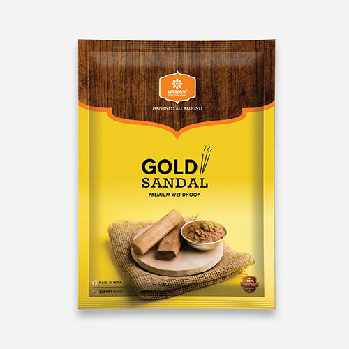 Eco-Friendly Gold Sandal Premium Wet Dhoop Sticks