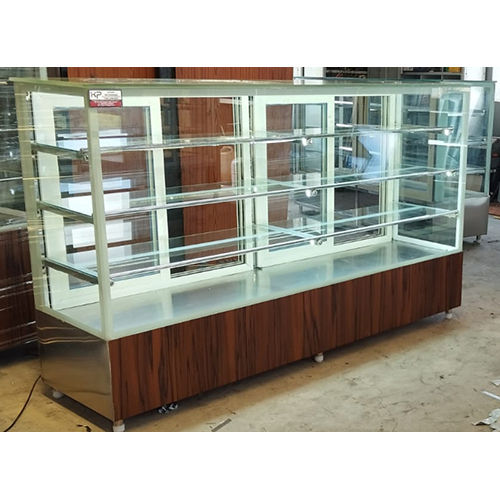 Transparent And Brown Air Cooling Sweets Display Counter