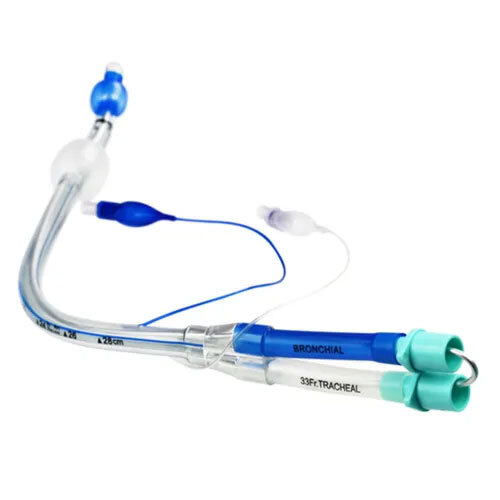 Pvc Double Lumen Endobronchial Tube For Hospital Dimension (L*W*H): 4 (Length) Millimeter (Mm)