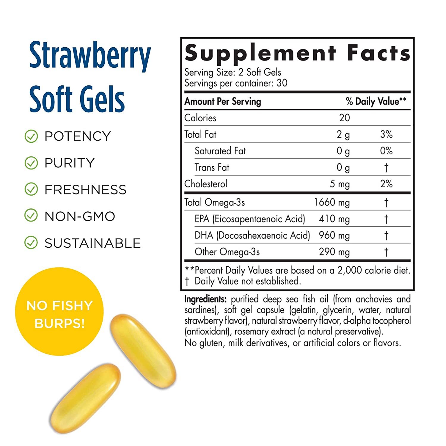 Nordic Naturals DHA Xtra, 1000 mg, Strawberry 60 softgels