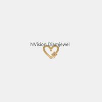 Natural Diamonds Everly Little Hearts Kids Earrings