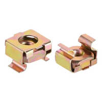 Steel Cage Nuts - Stainless Steel, Standard Size, Golden Color | Industrial Grade Design, Durable and Reliable Fastening Solution