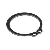 Stainless Steel External Circlip - Durable Stainless Steel, Standard Size, Black Finish | Designed For Industrial Applications