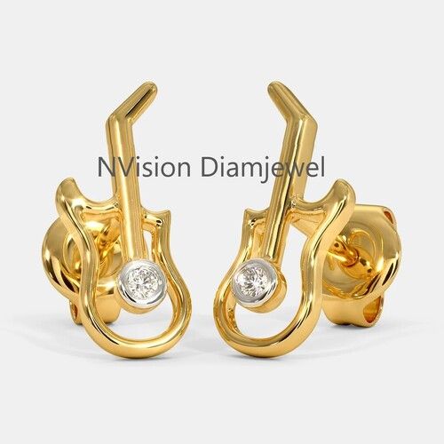 Diamond Pick Strummers Kids Earring