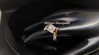 Natural Diamond Celestial Square Interlocked Ring