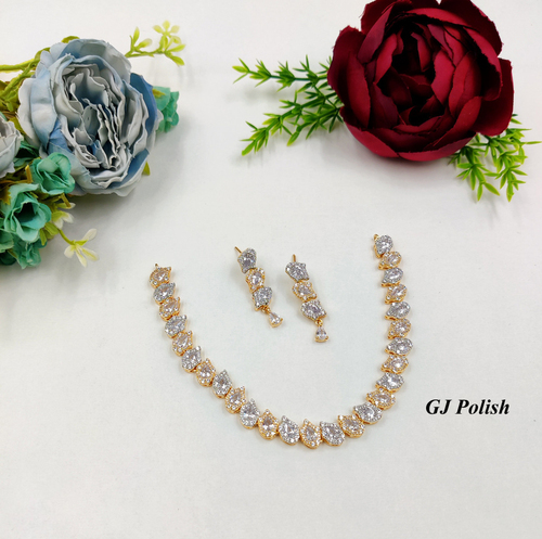 New Stylish American Diamond Necklace Set