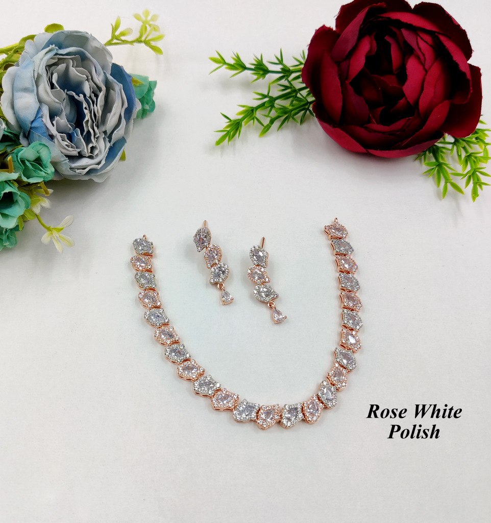 New Stylish American Diamond Necklace Set