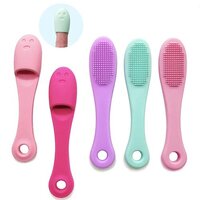 Finger Nose Cleaning Brush - High-quality Silicone & Plastic , Multi-use Facial Brush For Deep Cleansing, Removing Blackheads, Gentle Massage