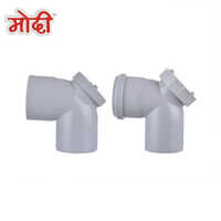 Pvc Door Plain Bend - Pvc Material, 45-90 Degrees, Grey Color | Round Shape, 96 Psi Working Pressure, 60â°c Working Temperature
