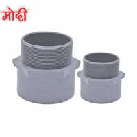 Pvc Male Threaded Adapter - Pvc, 20 Mm To 110 Mm, Grey | Durable Male Connection For Plumbing And Irrigation Applications