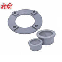 Pvc Flange With Tailpiece - Durable Pvc, Up To 16 Inches, Grey Color - Male Connection, Round Shape For Versatile Plumbing Applications