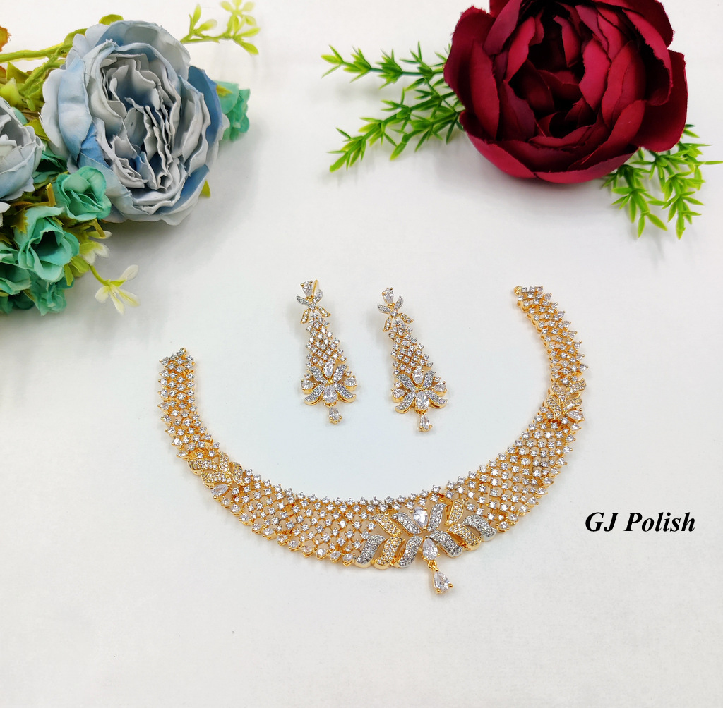 Stylish American Diamond Necklace set