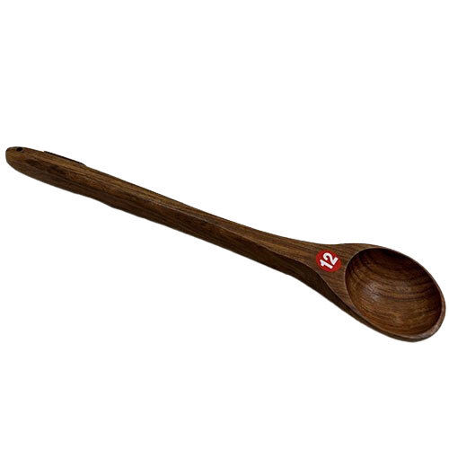 Brown 12Inch Wooden Spoon