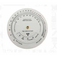 Bmi Wheel Chart - White, Portable Design For Hospital Use | Features New Condition And User-friendly Interface