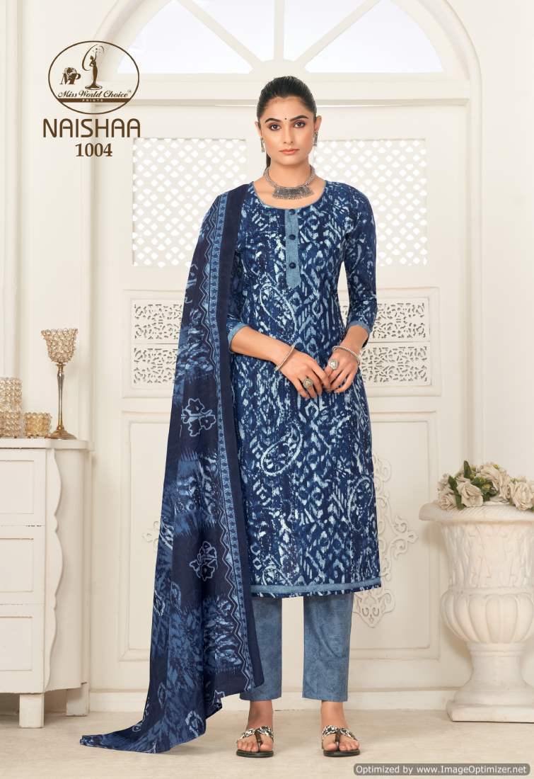 Miss World Naishaa Vol-1 a   Dress Material
