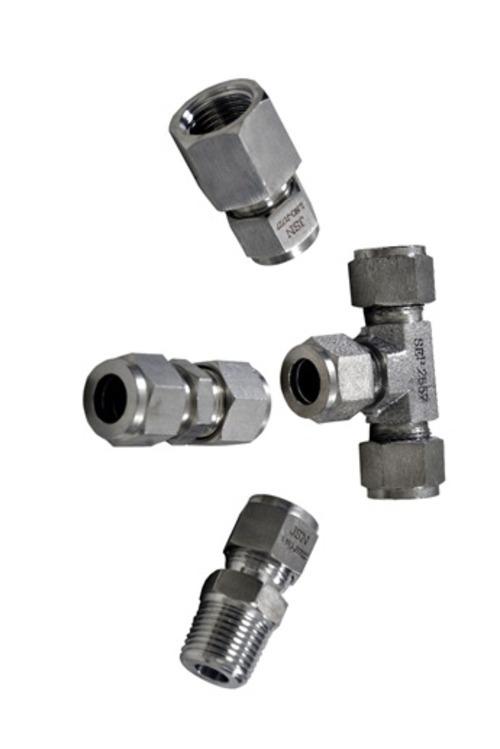 Metal Tube Fittings - Color: Silver