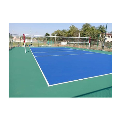 Blue Volleyball Acrylic Court 8 Layer