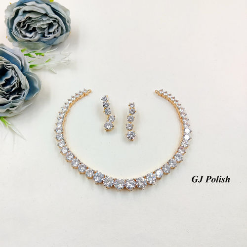 American Diamond Necklace Set