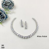 American Diamond Necklace Set