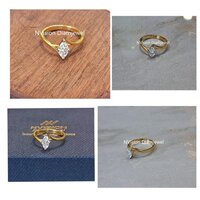 Marquise Majesty Natural Diamonda Ring Diamond Carat Weight: 0.46 Carat