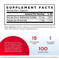 Jarrow Formulas, Zinc Balance, 100 Capsules