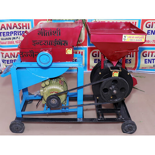 Cargo Type Chaff Cutter With 10 Inch Atta Chakki Machine