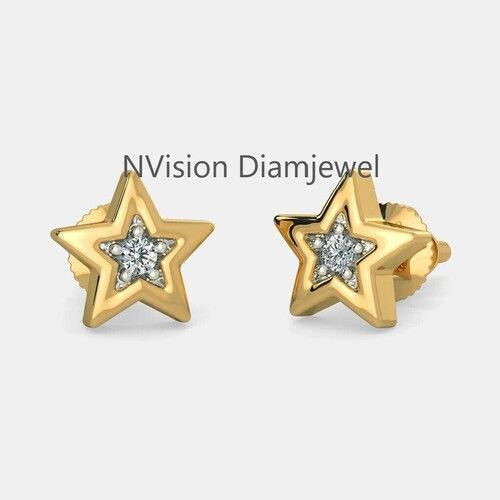 Twinkle Stars Kids Diamond Earring