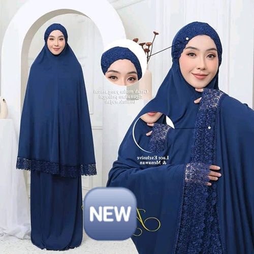 Ladies Blue Hijab - Color: As Per Requirement