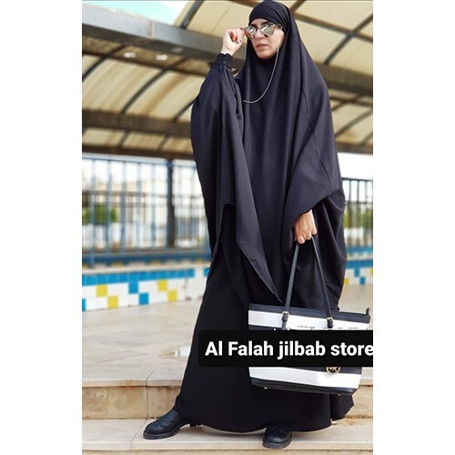 Ladies Black Jilbab - Feature: Washable