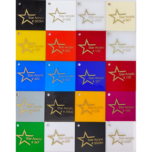 Acrylic Sheet - Color: Multi Color
