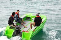 6 to 7 Seater Boat /Cataraman boat/4000 Catamaran/ Self Bailing/ Polyethylene/ PE/ HDPE/ Life Boat/ Motor Boat/Rescue Boat/  Speed Boat/ 6 to 7 Seater Boat