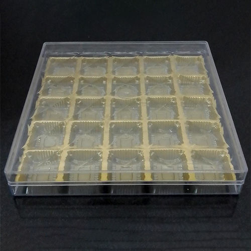 25 Pcs Square Cavity Chocolate Box Size: Standard