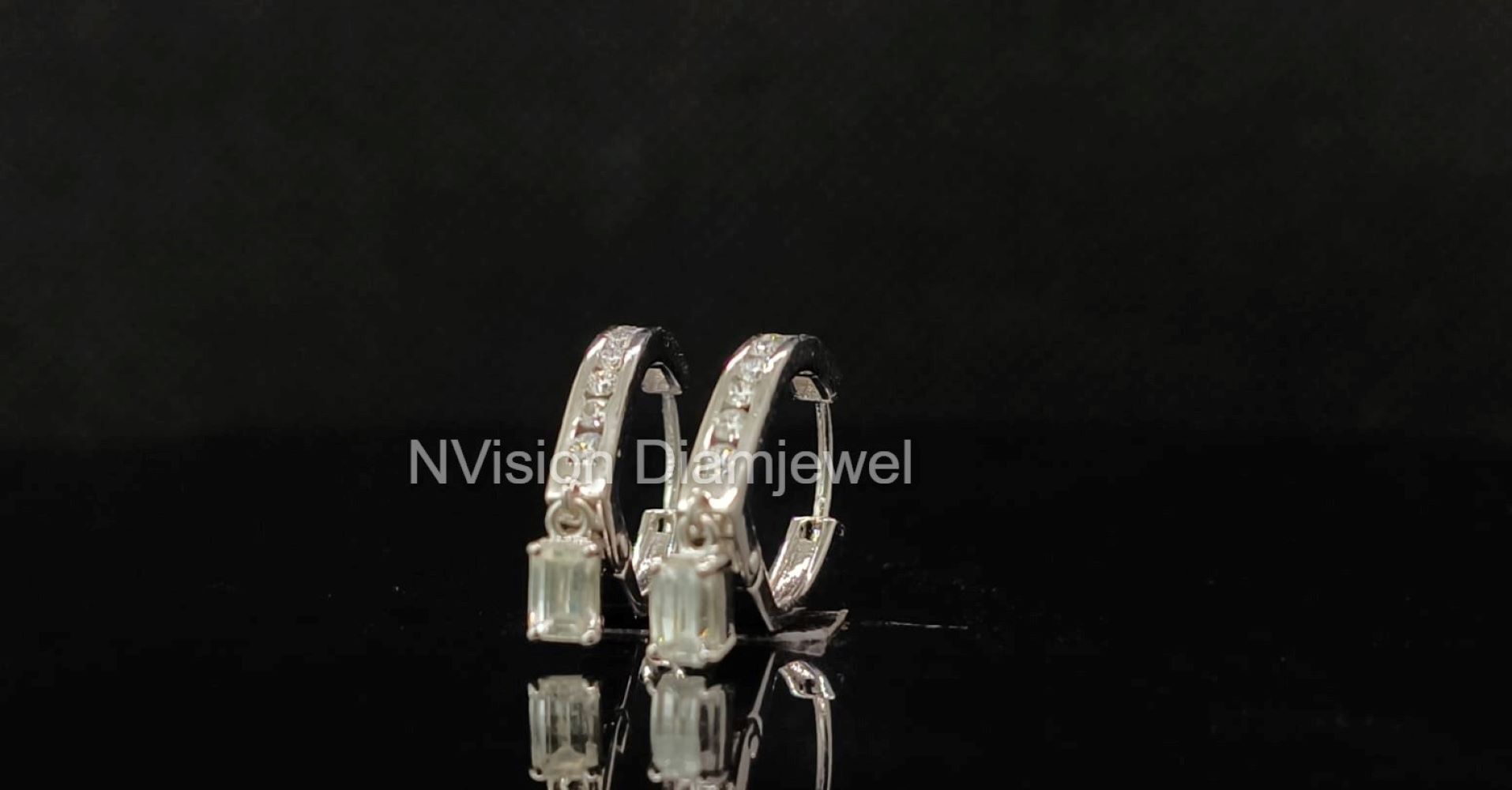 Natural Diamonds Emerald Envy Dangles EarringsÂ Bali