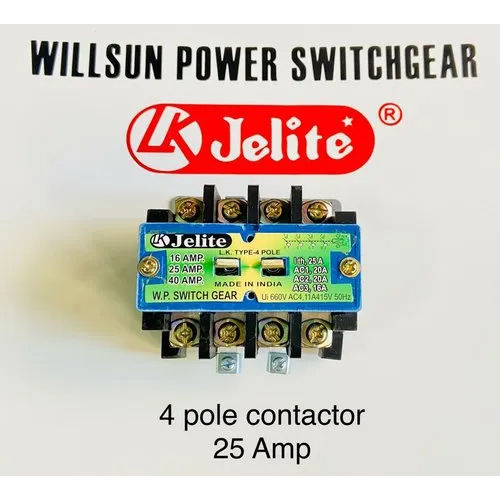 25 Amp 4 Pole Contactor Application: Industrial