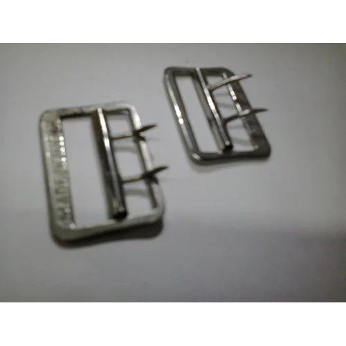 Silver Double Pin Buckle