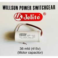 415v Start Run Motors Capacitor - Plastic, White | 36 Mfd Capacitance, 240v/415v Rated Voltage, 50 Hz Frequency, Warranty Included