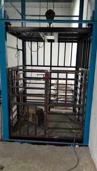 Goods Lift - Stainless Steel, 1 Ton Capacity, Up to 20 Feet Height | Electric-Powered, Push-Button Control, Heavy-Duty Design, No Forklift Needed