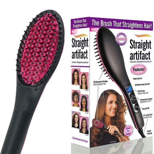 Pink And Black Simply Hair Straightener