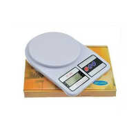 SF400 Kitchen Weighing Scale - Steel Material, Digital Monitor, Grey Color | High Accuracy, Battery Operated, Warranty Included