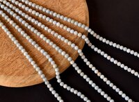 8mm Angelite Beads ,Crystal Beads for Necklace ,Gemstone Beads Jewelry