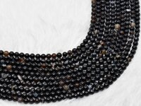 8mm Black Sulemani Agate Beads, Gemstone Beads for Necklace ,Crystal Beads Jewelry