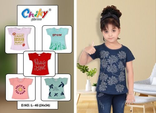 GIRLS PRINTED TOP L-46